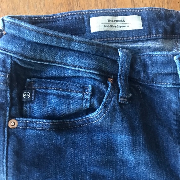 AG Adriano Goldschmied The Prima jeans. Mid-rise waist. Size 27R - Picture 4 of 14